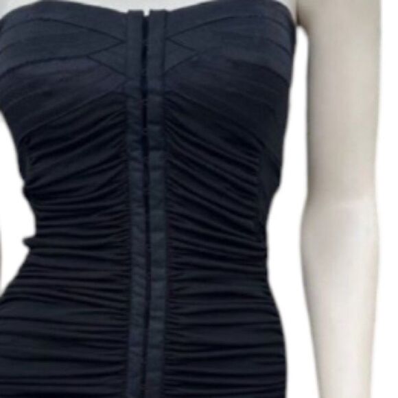 Elizabeth and James Elegant Black Strapless Dress Size Small - Picture 5 of 7